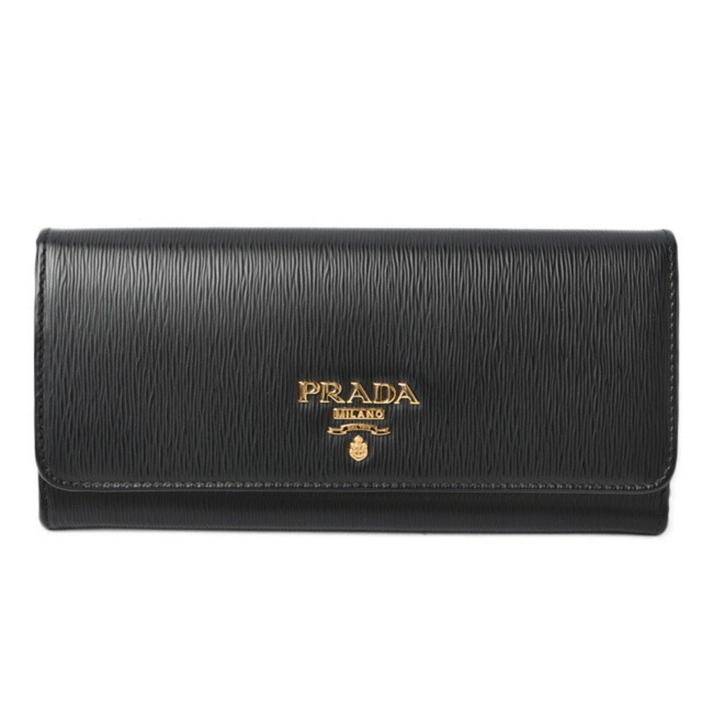 Prada Long Wallet Pass Case Saffiano Black - image 1